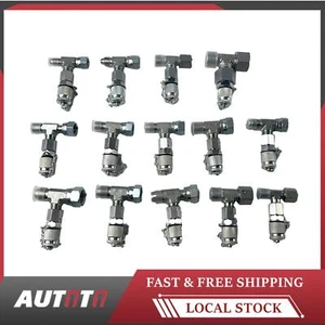 14Pcs Tee Fittings Connector Set For Hydraulic Pressure Gauge Test Kit 1 Way - Bild 1 von 7