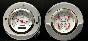 1947 1948 1949 1950 1951 1952 1953 GMC TRUCK GAUGE PANEL SET METRIC - Picture 1 of 7