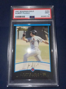 2001 ALBERT PUJOLS Bowman GOLD Rookie Parallel Rc #264 PSA 9 MINT - Picture 1 of 2