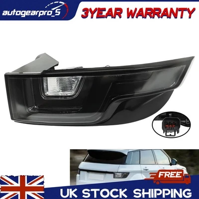 RIGHT SMOKED BLACK LED REAR TAIL LAMP FOR RANGE ROVER EVOQUE L538 11-18 - Image 1 of 4