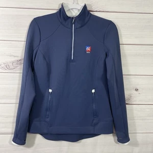 Zero Restriction Womens Pullover Sofia Z500 Quarter-Zip S Blue Country Club Logo - Picture 1 of 11