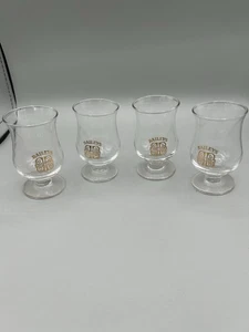 BAILEYS ON THE ROCKS Glass Gold Celtic Knot Irish Cream Footed VTG Barware 3.5’’ - Picture 1 of 4