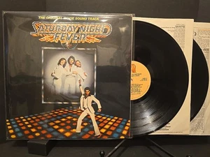 Saturday Night Fever Movie 1976 Soundtrack 2xLP WALLY TRAUGOTT CUT Vinyl EX/EX - Picture 1 of 14