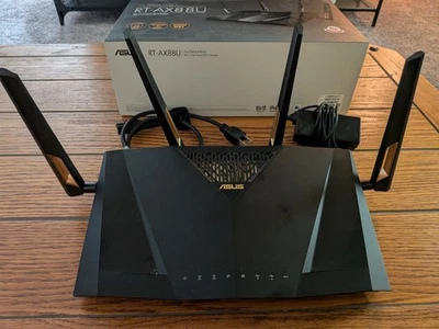ASUS RT-AX88U AX6000 4804 Mbps Dual-Band Gigabit Router - Black - Image 1 of 2