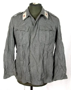 VINTAGE GERMAN ARMY RED CROSS DRK DEUTSCHES ROTES KREUZ SHIRT JACKET - Picture 1 of 20