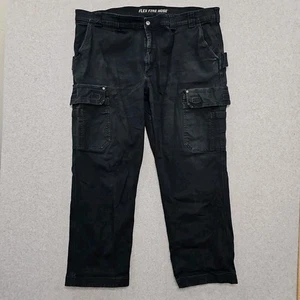 Duluth Trading Co Pants Men's Flex Fire Hose Size 48x32 Relaxed Fit Cargo Black - Picture 1 of 12