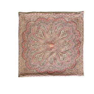 Copricuscino Fienile Ceramica 25x25 Paisley Stampa Medaglione India Decorazione Boho - Foto 1 di 5
