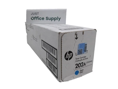 Cartucho de toner de impressão genuíno HP 202A ciano CF501A (1) pacote com um frete grátis - Imagem 1 de 4