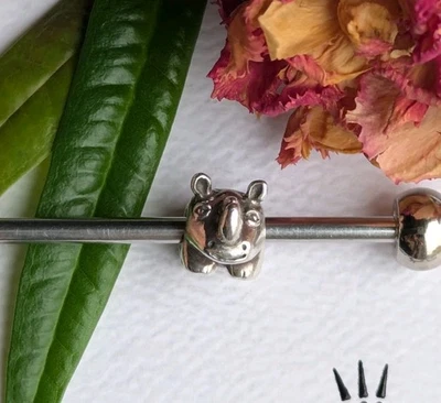 🦏 Pandora Oldie „Nashorn/Rhino“ Charm • Retired • 925 ALE • Rar • 790252 - Bild 1 von 4