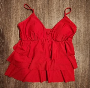 Emerald Bay 12 Tankini Rüschen Rot Badeanzug Damen - Bild 1 von 4