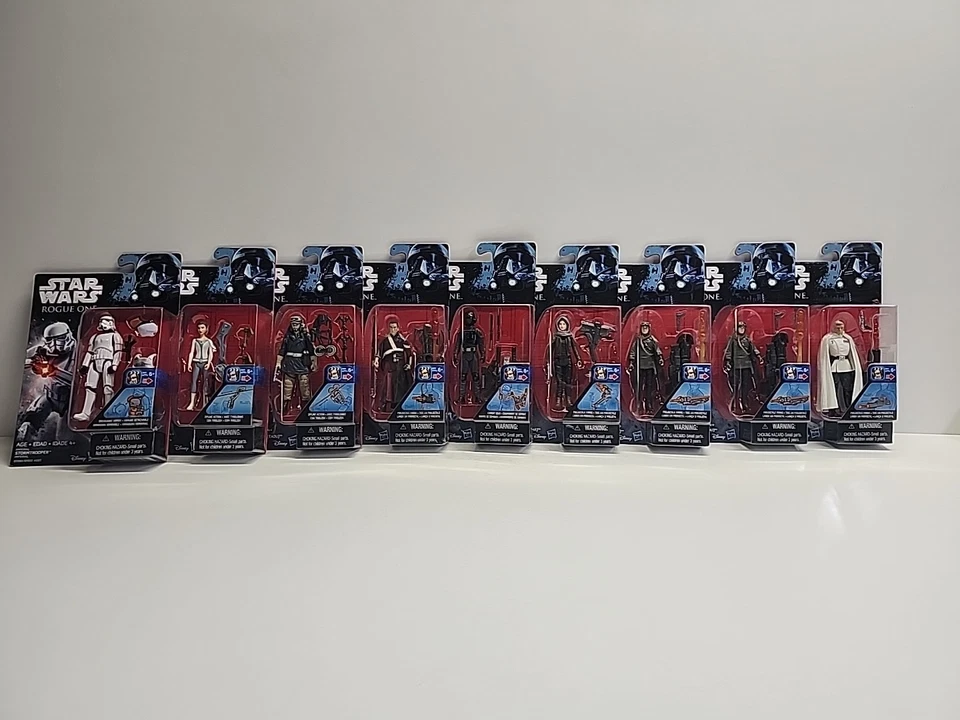 Lote de 9 figuras de acción Star Wars Rogue One 3,75" en tarjeta nuevo en paquete envío gratuito Foto 1 de 4