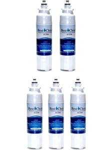 5-Pack Refrigerator Water Filter Fits LG LT800P LT800PC ADQ73613401 ADQ72910901 - Picture 1 of 9