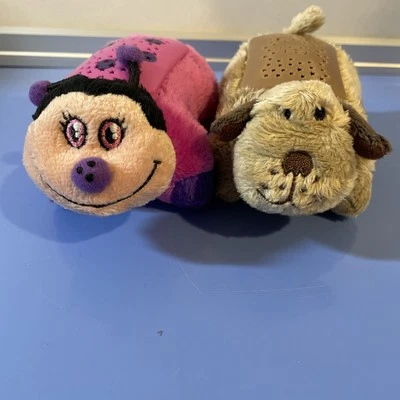 Pillow Pets Dream Lites Ladybug  & Dog,Mini Both TESTED/Not working a378 Lot#3 - Image 1 of 4