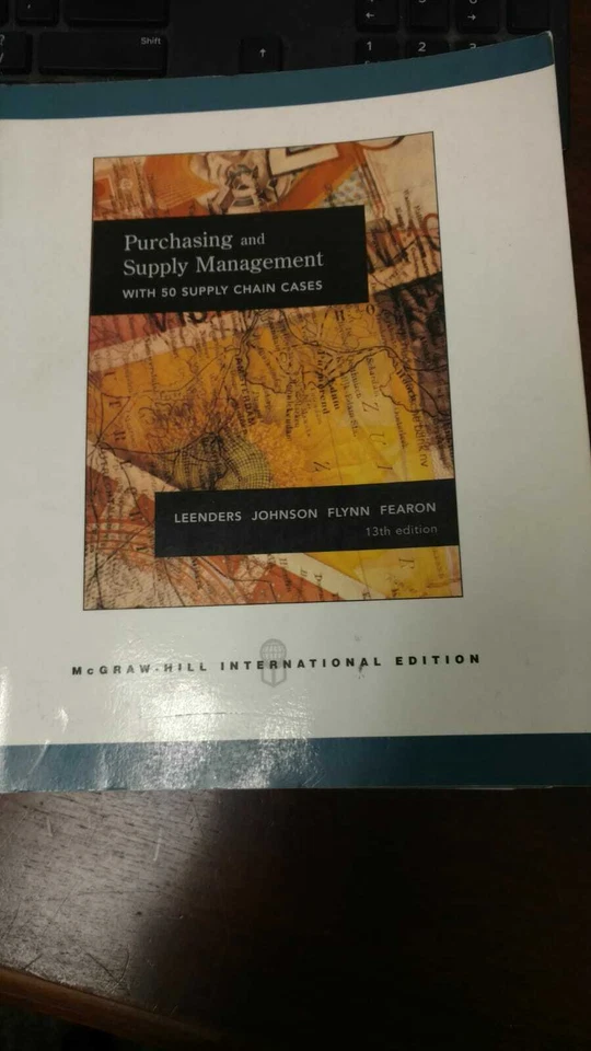 9780071117388 Purchasing Supply Management 13TH .ed Edition by Michiel R. Leende - Image 1 of 1