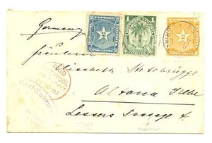 LIBERIA 1920 PS CV - MEJORADO - PM = ROBERTSFORD = A ALEMANIA -F/VF  - Imagen 1 de 2