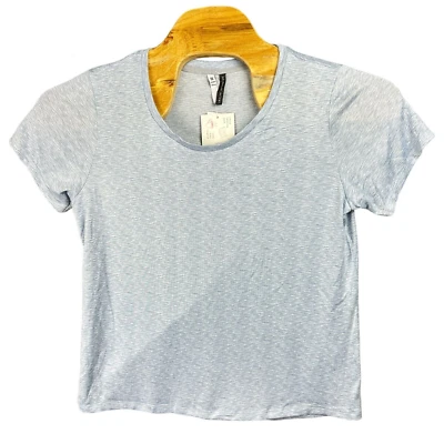 Top Jaclyn Intimates para mujer 1X azul claro ultra suave elástico manga corta Foto 1 de 4