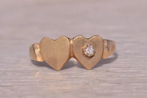 Diamond Italian Ring in Yellow Gold - Picture 1 of 10