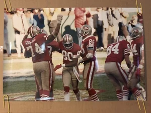 Póster fotográfico vintage original del Super Bowl de San Francisco 49ers década de 1980 - Imagen 1 de 10