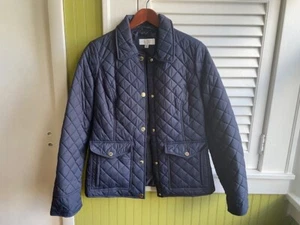 Laundry By Shelli Segal LA Women’s Quilted Jacket Hooded Navy Size S - Bild 1 von 7