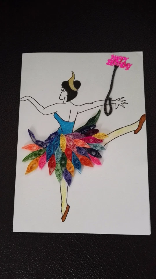 Handmade Paper Quilled Greeting Cards for the Happy Birthday, good luck-Quilling - Image 1 of 4