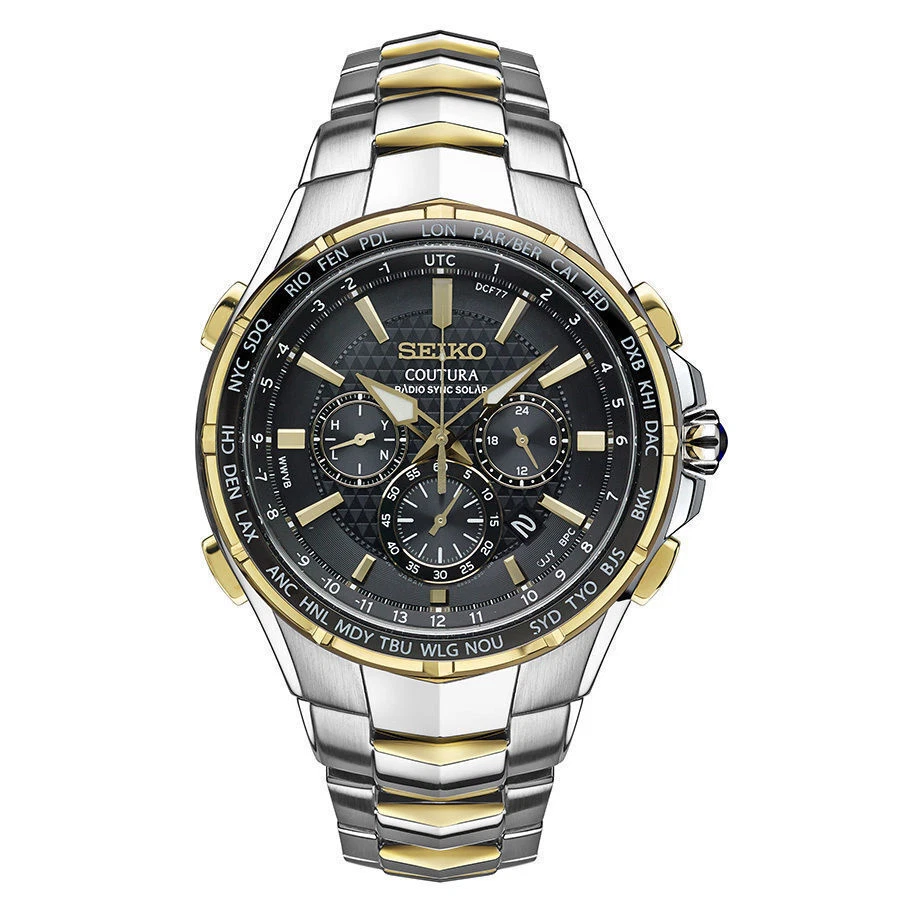 Seiko Coutura Men's Black Watch - SSG010