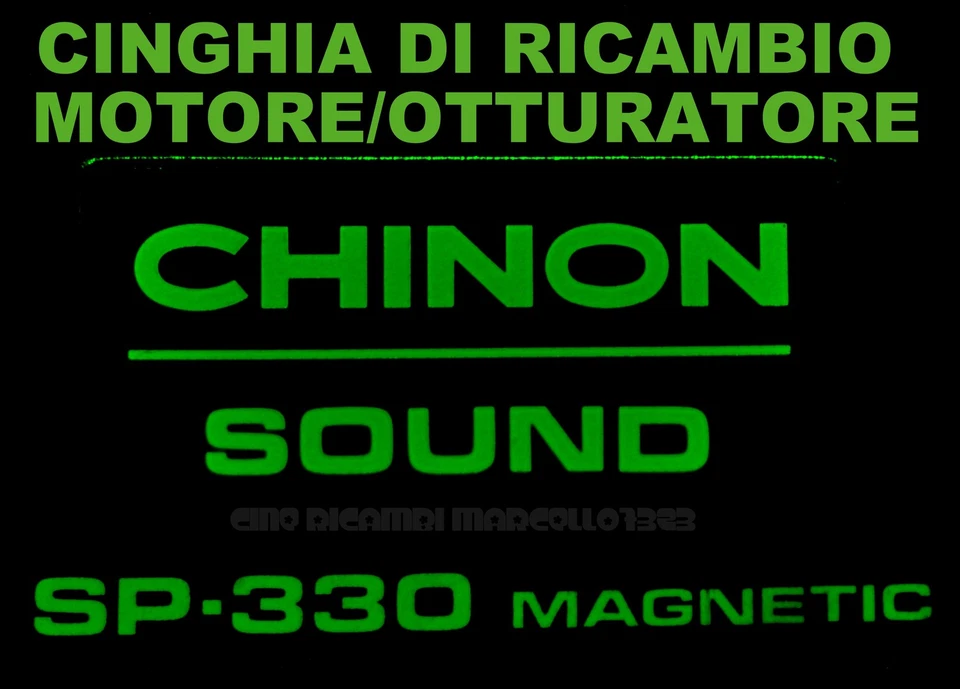 ★CINGHIA DI RICAMBIO MOTORE 1 x PROIETTORE SUPER 8 mm CHINON SP 330, 300, 350★ - Immagine 1 di 1