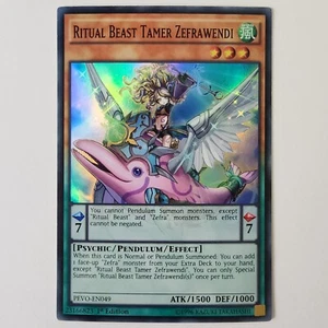 Ritual Beast Tamer Zefrawendi - PEVO-EN049 - LP - Super Rare - 1st ed - Yugioh - Picture 1 of 2