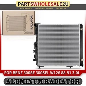 New Aluminum Radiator for Mercedes-Benz 300SE 300SEL W126 1988 1989-1991 L6 3.0L - Picture 1 of 8