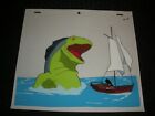 CADILLACS AND DINOSAURS Cartoon Animation 10.5x9" Cel Hannah Boat Dino A-18