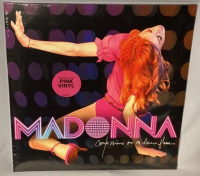 LP MADONNA Confessions on a Dance Floor (2LPs PINK Vinyl, 2008) NEW MINT SEALED - Image 1 of 2