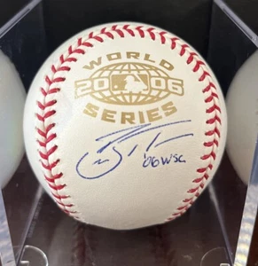 Brad Thompson signiert Rawlings offizielle MLB 2006 World Series Baseball IP - Bild 1 von 4