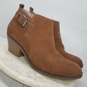 Botas al tobillo White Mountain Santiago W23181 Talla 7.5 M Marrón Gamuza Cuero Cremallera - Imagen 1 de 12