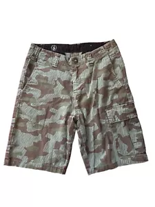 Volcom Vargo Cargo Shorts Sz 28 Rain Camouflage - Picture 1 of 4