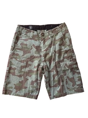 Volcom Vargo Cargo Shorts Sz 28 Rain Camouflage  - Image 1 of 4