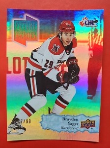 Brayden Yager 2022-23 Upper Deck CHL Future Heroes Parallel #77/99
