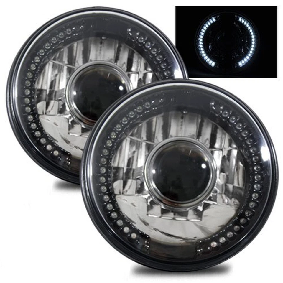 1969 Austin Mini Cooper 7" H6024 H6014 H6015 Round Semi-Sealed Beam Projector... - Image 1 of 1