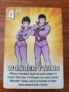WONDER TWINS DC Comics Challenge of the Superfriends Game card AQUAMAN back  - Picture 1 of 2