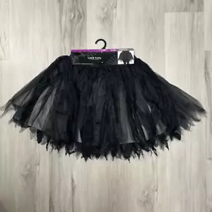 NWT black lace and mesh tutu size L plus. Stretchy. Perfect for Halloween - Picture 1 of 6