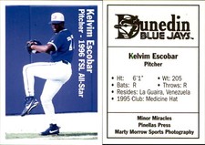Kelvim Escobar 1996 Best Dunedin Blue Jays #7 Card *AutographDen*