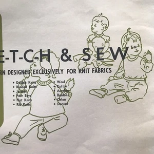 VTG 1967 Infant Sewing Pattern Size 1 To 18 Months #850 Stretch & Sew Ann Person - Picture 1 of 4