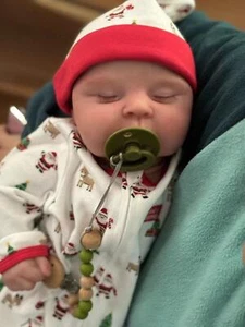 Artist Reborn Doll Newborn Baby Visible Veins Weighted Limbs Realistic Soft Gift - Picture 1 of 10
