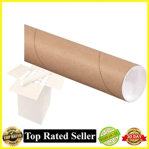 24x5" Cardboard Tubes with Caps 1Pck Poster Tube for Mailing Storage Blueprints - Picture 1 of 3