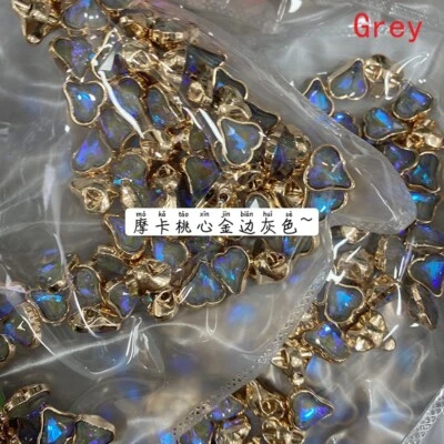 20PCS Crystal Buttons For Shirt Blouse Heart Shape Small Sewing DIY Crafts 10mm - Image 1 of 4