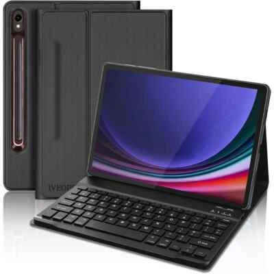 Bluetooth Keyboard Folio Case for iPad Samsung Lenovo, Slimline, Adjustable - Image 1 of 4