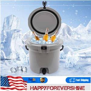 5gallon Water Jug Cooler Portable Camping Beverage Dispenser 5gal with Cup Holde - Picture 1 of 20