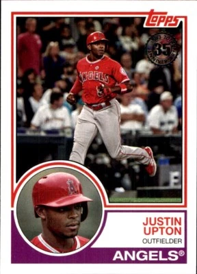 2018 Topps 1983 Topps #8355 Justin Upton california angels - Image 1 of 2