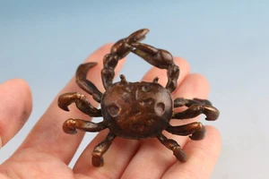 collectable Chinese crab statue figure table decoration tea pet Gift - Picture 1 of 9