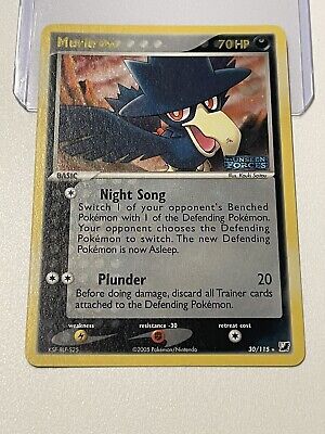 MURKROW Reverse Holo 30/115 RARE EX Unseen Forces STAMPED Pokemon Card