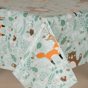 ANIMALI DEL BOSCO NATURA AMICHEVOLE VOLPE API RICCIO ORSACCHIOTTO PVC COPERTINA VINILE - Foto 1 di 2