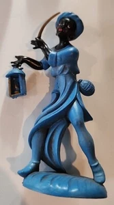 Vintage Italien Weiser Mann Figur Spielzeug Krippe Weihnachten blau 917 - Bild 1 von 3